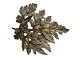 Flora Danica brooch - light gilded sterling silver