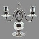 Georg Jensen; Candelabra in sterling silver, no. 324