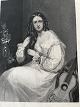 Litografi af Henry Cook - Portræt af Katherine Airlie 1844.