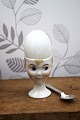 Gammelt æggebægre fra 30érne i porcelæn med bemalet ...