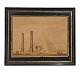 Aabenraa Antikvitetshandel presents: Unknown artist: Egyptian landscape 19. th century, drawing and watercolor. ...