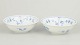 L'Art presents: Royal Copenhagen Blue Fluted Plain, set of two bowls.