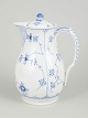 L'Art presents: Royal Copenhagen Blue Fluted Plain, rare chocolate pot with lid.