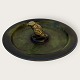 Large Bronze dish with bird* DKK 700