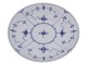 Musselmalet RifletLille rundt fad 20,4 cm.