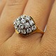 Diamantring i 18 kt. guld og hvidguld, i alt 1,36 ct.