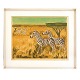 Scherfig litografi zebraer. Hans Christian Scherfig, ...