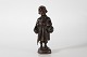 Elna Borch"Til marked i Staden"Brunpatineret bronze