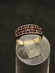 8 karat guld ring med talrige granater
