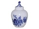 Blue Flower CurvedSmall lidded tea jar