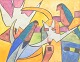 L'Art presents: Per F. Engström, watercolour, listed Swedish artist.