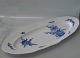 1561-10 Huge fish platter 60.5 24,5 cm Danish Porcelain Blue Flower curved Tableware