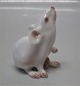 Dahl Jensen figurine1010 White mouse (DJ) 6 cm 