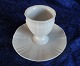 Offenbach without gold Danish B&G porcelain, set of 6 egg cups on fixed saucer.