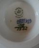 Blå Blomst Svejfet med guld porcelæn. Par lysestager 10,5cm