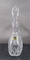 Carafe of crystal with grindings and the original stopper 24cm
