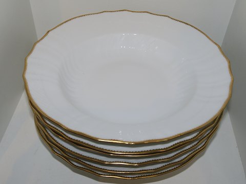 Hvid Svejfet med Guldkant