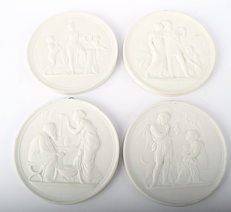 4 biscuit platter efter Thorvaldsen, B&G (Bing & Grøndahl) 