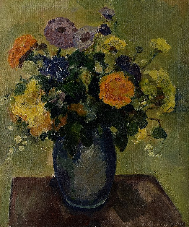 Clemmen Jeppe CLEMMENSEN (1885-1964)Blomsteropstilling