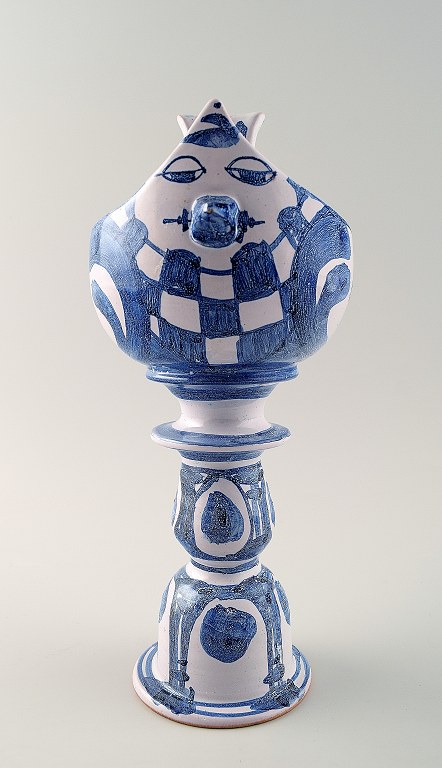 Bjørn Wiinblad unik keramik lysestage/figur, kvinde. Sjælden.