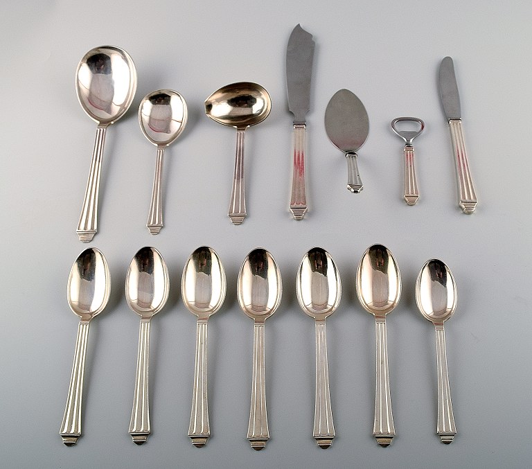 Hans Hansen sølvtøj Arvesølv nr. 6, Hans Hansen Arvesølv nr. 6 Sølvbestik i sterlingsølv.