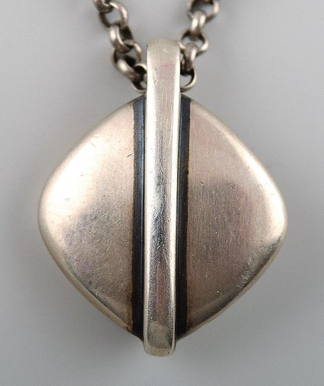 Georg Jensen necklace with pendant in sterling silver.