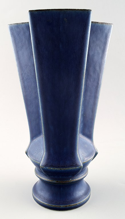 Lisa Engqvist for B&G, Bing & Grondahl.Cubist stoneware vase
