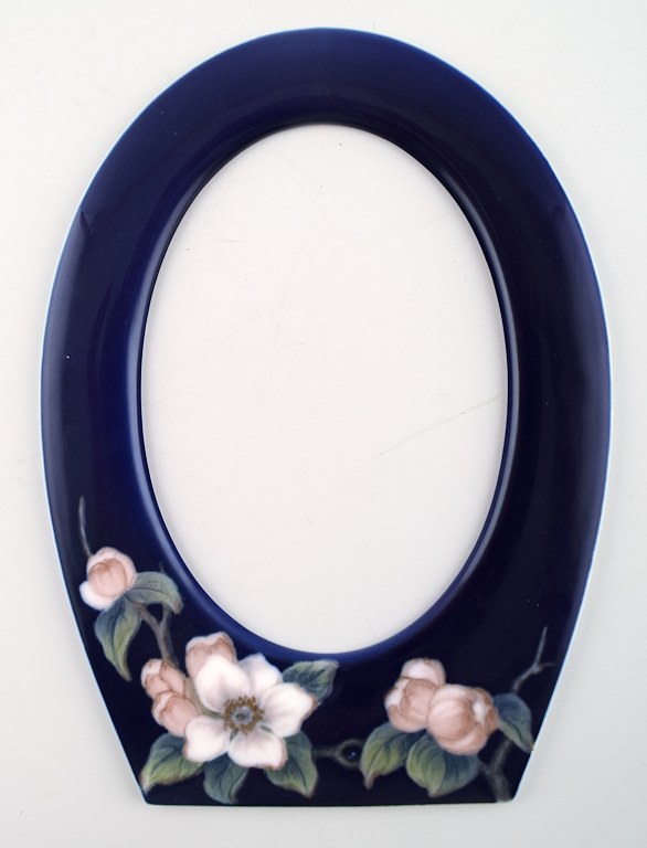 Sjælden Bing & Grøndahl porcelæn, B&G art nouveau billedramme.