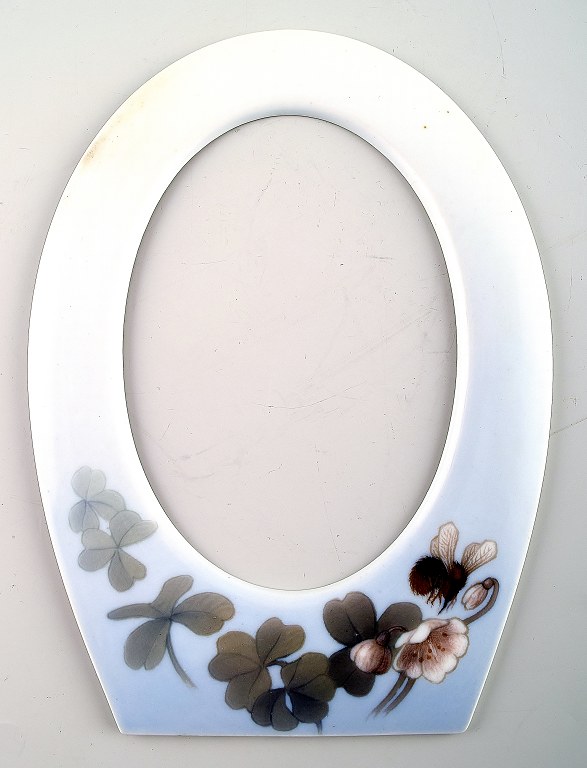 Sjælden Bing & Grøndahl porcelæn, B&G art nouveau billedramme.