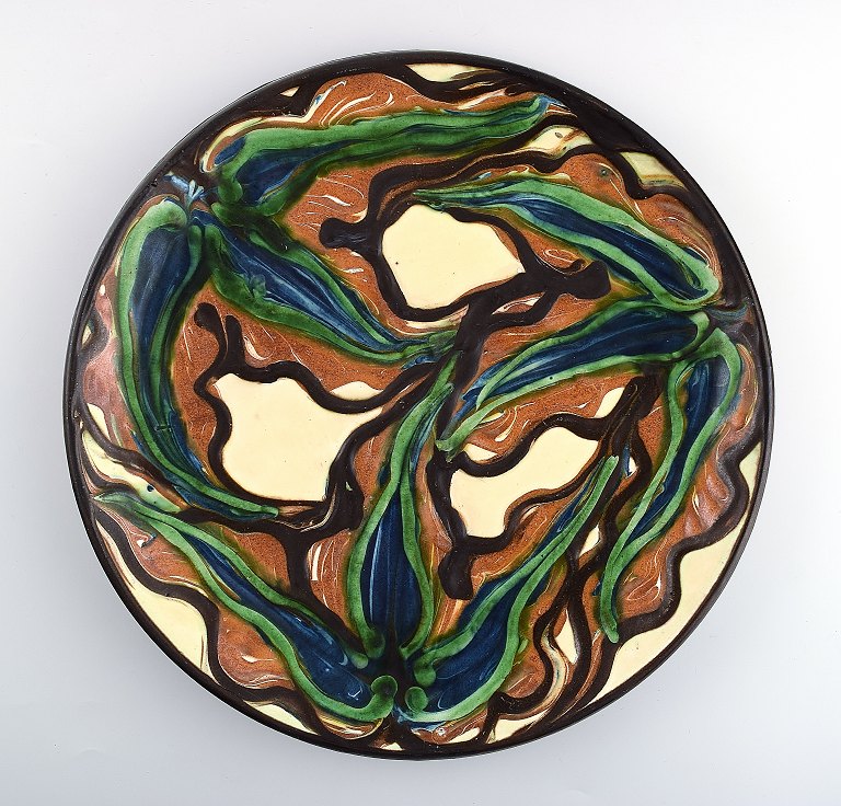 Kähler, HAK, large glazed Stoneware dish/platter.