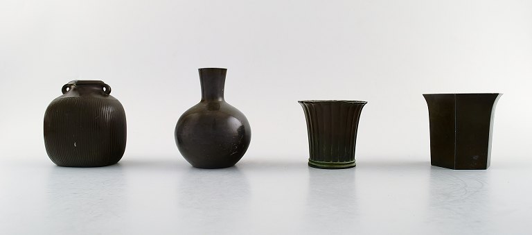 4 Beakers / vases, designed by Just Andersen.