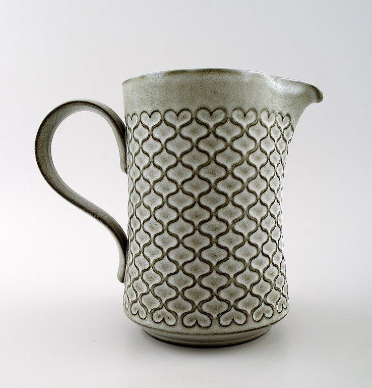 Bing & Grondahl No 442 Milk jug.B & G Grey Cordial Quistgaard Nissen Kronjyden stoneware.