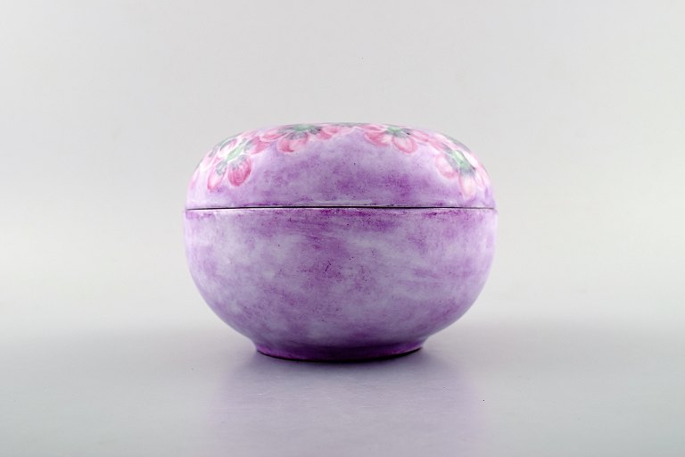 Rosenthal lidded jar / jewelry box, hand painted.