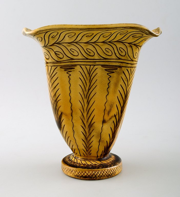 Kähler, Denmark, glazed stoneware vase.