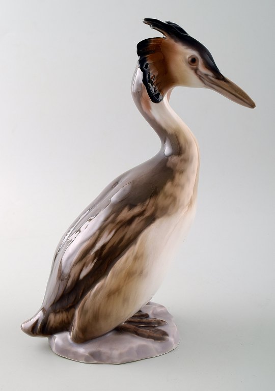 Extremely rare Bing & Grondahl B&G 2046, grebe.Never seen, not in Nick Pope