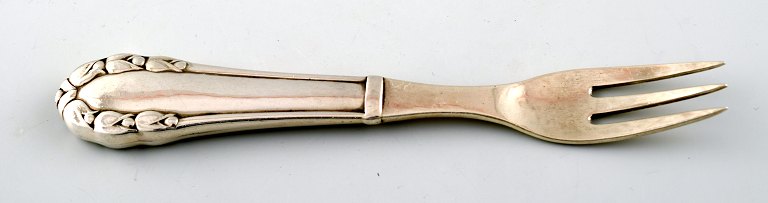 Georg Jensen Lily of the valley silver cake fork.