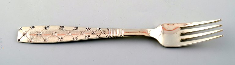 Jens Quistgaard 1919-2008. Star. Silver plated cutlery.11 luncheons forks.