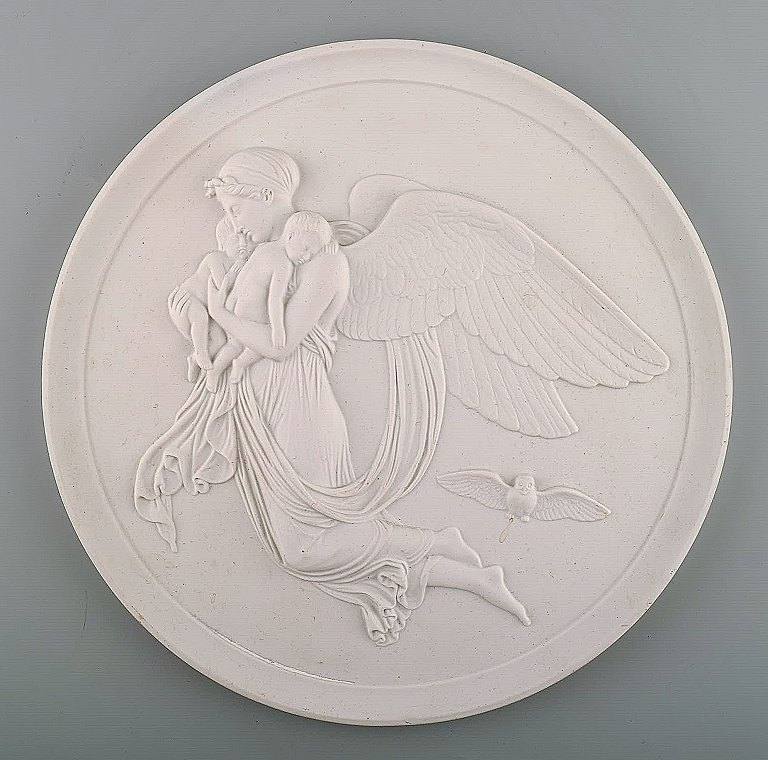 Royal Copenhagen biscuit plate after Thorvaldsen. 