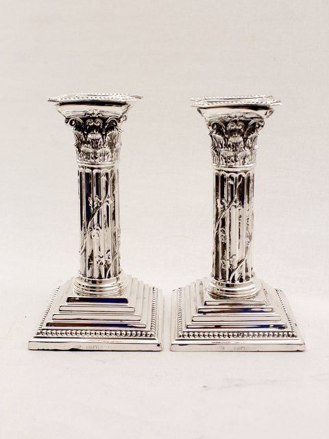 Sterling sølv lysestager solgt