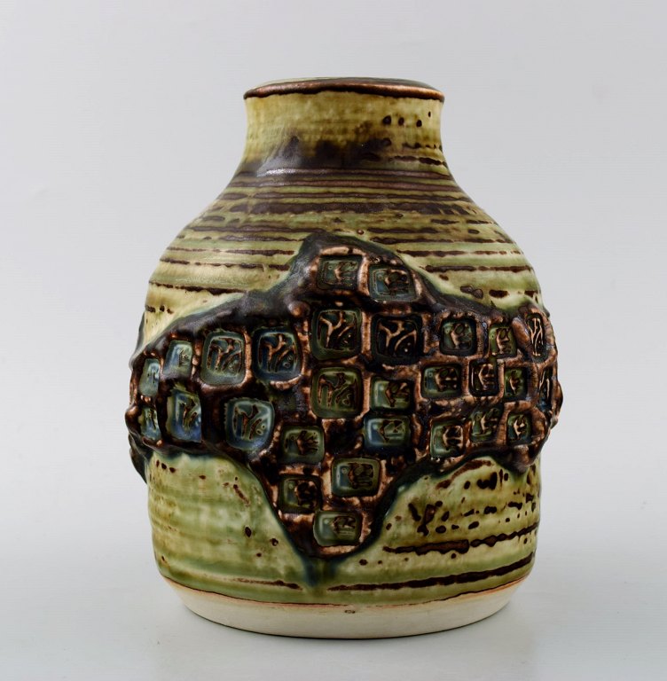 Royal Copenhagen stoneware vase Jørgen Mogensen. 1970s.