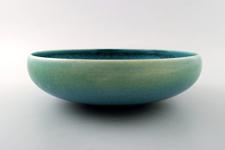 Early Saxbo, ceramic bowl in modern design.Beautiful glaze in green tones.