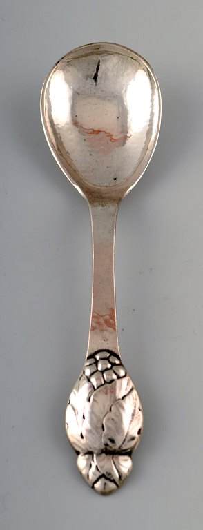 Evald Nielsen number 6, marmalade spoon in full silver.