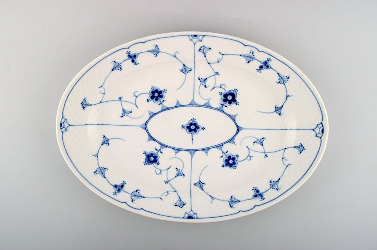 Bing & Grondahl, B&G blue fluted large oval dish.
