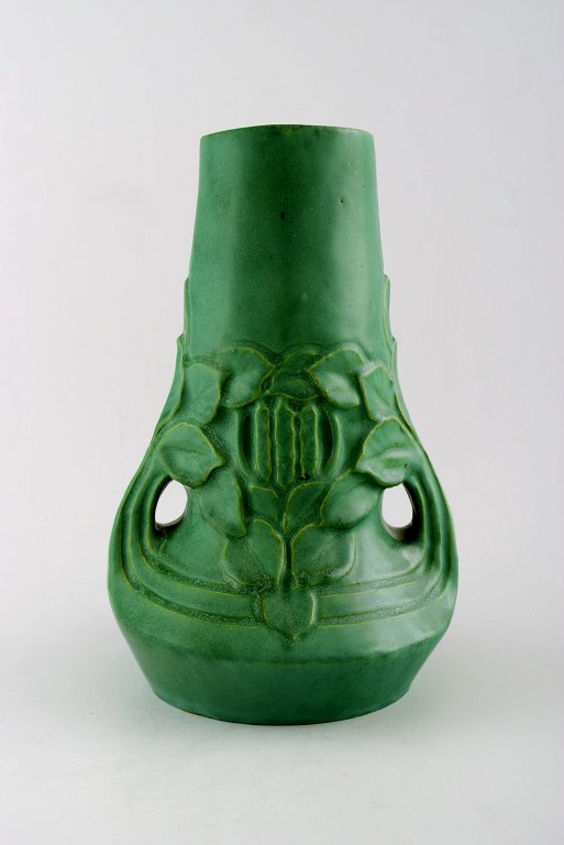 Höganäs Art Nouveau Ceramic Vase.