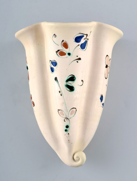 Kähler, HAK, glaseret stentøj. Urtepotte til væg.                Stemplet. 1930´erne.