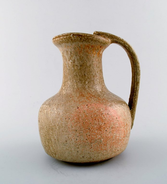 Edith Sonne Bruun for Saxbo, ceramic jug, beautiful glaze.