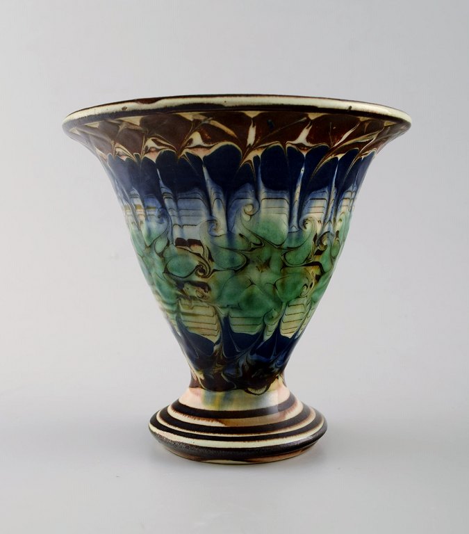 Kähler, Denmark, glazed stoneware vase. 1930/40 s.