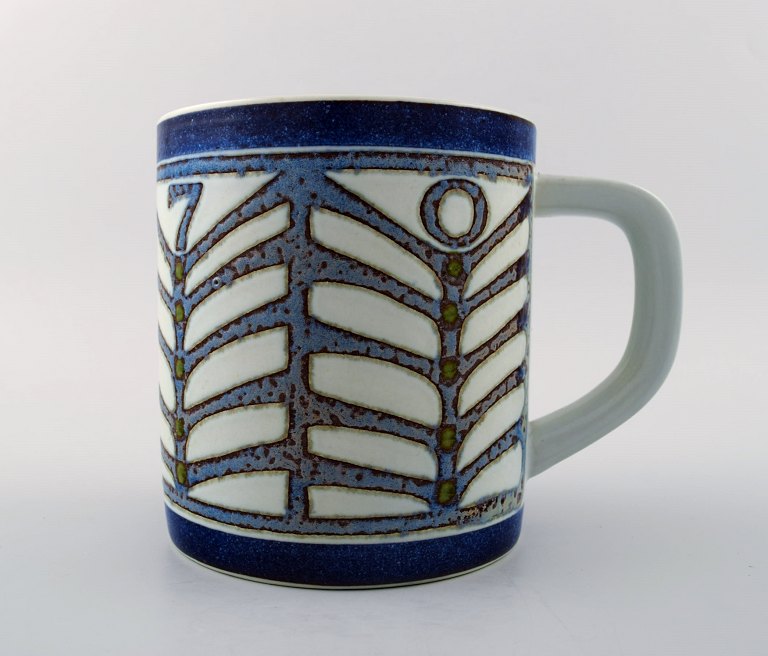 Royal Copenhagen Annual Mug large 1970.Designer Dorthe Schierup.