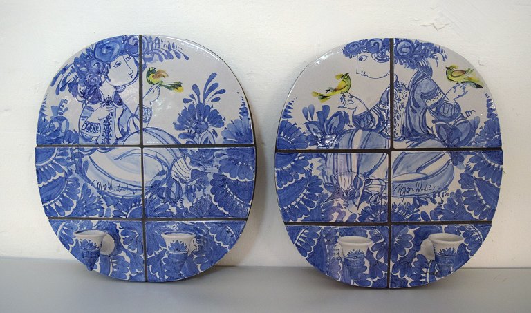 BJØRN WIINBLAD.Væglamper, et par, signeret og dateret 71.