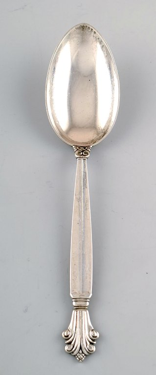 Georg Jensen sølvbestik Dronning sølvtøj, Georg Jensen dessertske.
